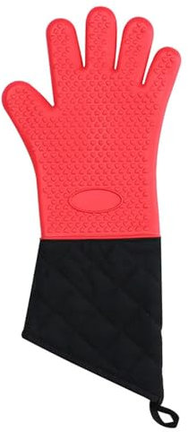 LWDXMYKW maniques Cuisine Gants Micro-Ondes en De Barbecue Boulange Boulangerie-1pcs Rouge