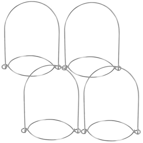 VALICLUD 4 Piezas Colgadores de Tarros de Vidrio de Acero Inoxidable Asas de Alambre para Tarros Mason de Boca Ancha y Regular Ganchos Resistentes para Cocina y Decoración