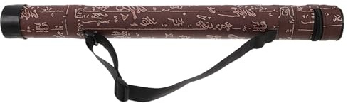 TOPBATHY G flötenetui aus Bambus mit Verstellbarem Gurt Flötentasche für Dizi Hartschalen Aufbewahrungskoffer Innendurchmesser 4,2cm Rucksackfunktion für Musiker
