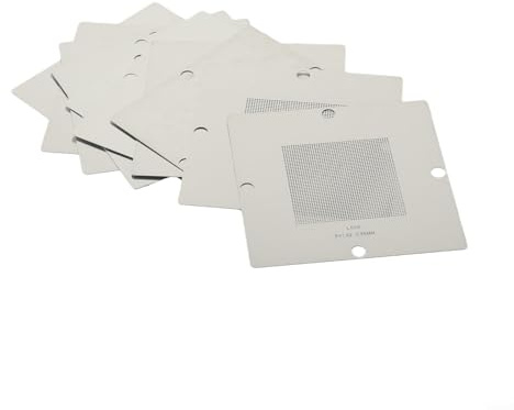 Kit de estación de reballing con plantilla de fijación de 90 mm y 10 plantillas para reparación de PCB, compatible con mesa de bola HT-90 (solo 10 plantillas)