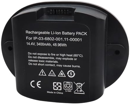 Batteria ricaricabile Premium 3400mAh 111-00001, IP03-6802-001 per dispositivi uditivi serie MOVE1US1, facile installazione batteria compatibile con altoparlanti