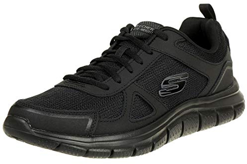 Skechers Herren Track-Scloric Sneaker, Schwarz (Black 52631-Bbk), 45 EU