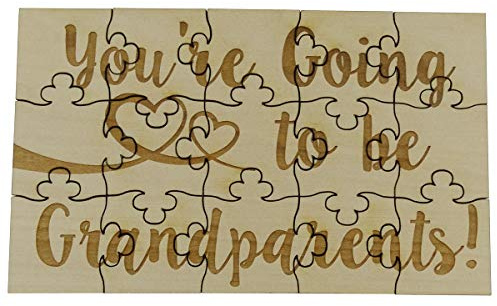 You're Going to Be Grandparents – 15-bitars Basswood pussel, överraskning graviditetsmeddelande