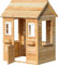 dobar-94810FSCe Giardino con fioriere, casetta in Legno per Bambini, 107 x 94 x 114,5 cm, Colore Naturale, 94810FSCe