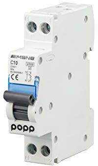 POPP® Interruptor Automático Magnetotérmico industrial CURVA C DPN SERIE MSN81NC 6A 10A 16A 20A 25A 32A 40A (DPN, 10A)