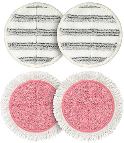 OGORI 4 Packung Ersatz Elektrischer Mopp Wischpads - Reinigungspads und Scrubby Pads