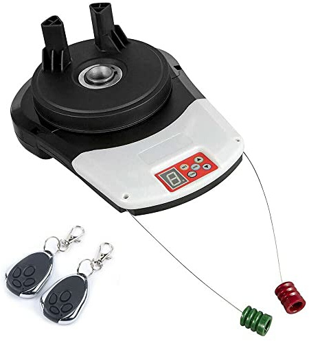 Roll Up Garage Door Opener with Remote, Electric Roll Up Door 164ft 800n Lift Force Rolling Door Motor Automatic Roll Up Door Opener Kit Roll Type Garage Door Openers