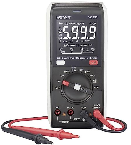 VOLTCRAFT VC292 Hand-Multimeter kalibriert (ISO) digital True RMS LoZ CAT III 600 V Anzeige (Counts): 6000