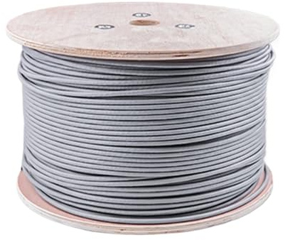 10M RJ45 Cat6A Network Cable 10G SFTP Double Shielded Multi-Strand Wire Twisted Pair CAT 6A R J45 Patch Cord Ethernet Lan Cables (Color : Grey, Size : 20m)