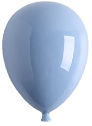 QTQHOME Decorazione da parete a palloncino, scultura in ceramica da appendere alla parete, simpatica decorazione a palloncino per la stanza dei bambini, decorazione a palloncino per soggiorno, camera