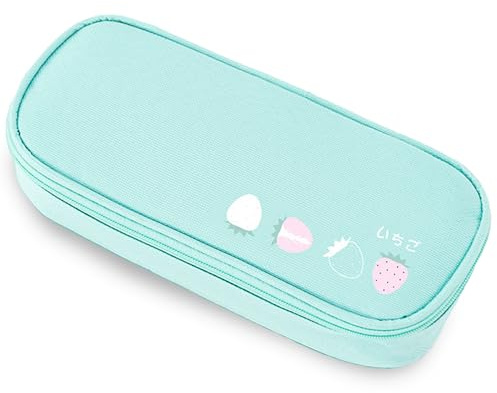 Melldrry Federmäppchen Groß, Erweiterbar Mäppchen Mädchen Teenager mit Großer Kapazität, Federmäppchen Für Kinder Junge Studenten Erwachsene Federtasche Mädchen Grün