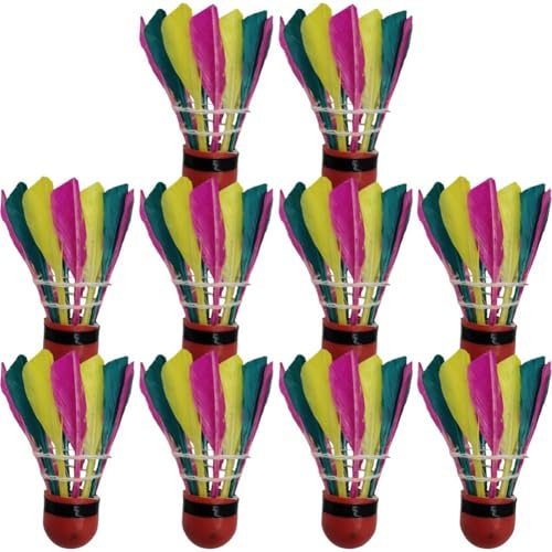 10pcs Bunte Badminton Bälle Ente Badminton High Speed ​​shuttlecocks Spiel Training Liefert Für Casual Spielen