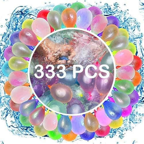 333 PCS Water Balloons - Rapid-Filling Self-Sealing Colorful Water Bombs for Summer Fun Outdoor Toys