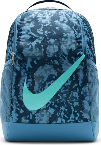 Nike Youth Brasilia Backpack - Cat Aop Fa24, Armory Navy/Aegean Storm/Green Frost, HF6651-478, MISC, Armory Navy/Aegean Storm/Green Frost, standard size, Young Athletes