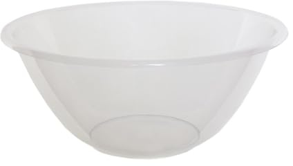 Concept4u 30CM Plastic Mixing Bowl for Baking Clear Reusable Kitchen Serving Bowl Transparent Mixing Cup for Cooking for Food Popcorn Salad Prep Baking Fruit, Vegetable, Salad