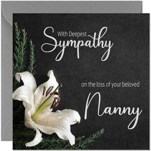 Tarjeta de duelo de niñera – Tarjeta de condolencias más profundas por perder a tu niñera, perdón por tu pérdida