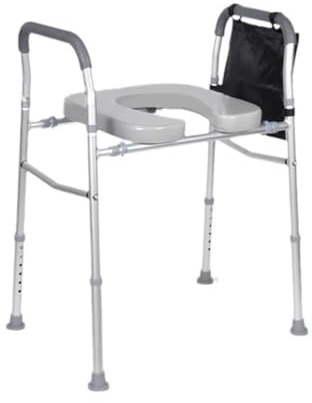 Garvee Rialzo WC Per Anziani, Universale - Alzawater Ergonomico, Adatto a Protesi d'Anca, Disabili e Persone Con Mobilità Ridotta, Compatibile Con Qualsiasi Toilette