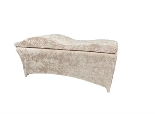 Kosmetikliege Matratze Massagematratze und -bezug Wave Memory Foam-Bett Salonmatratze Spa Curved Beauty Bed(Ice-brown Set)