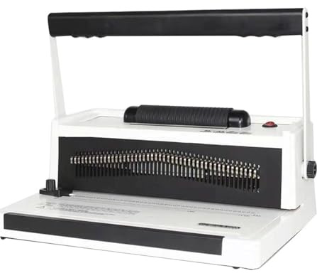 Bindemaschine Bindegerät, S20A Electric Card Loose-Leaf Punching Machine Spiral Plastic Ring Binding And Punching Machine Single Coil Binding Machine