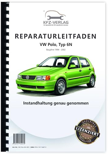 VW Polo 3 Typ 6N 1994-2002 Instandhaltung Inspektion Wartung Reparaturanleitung