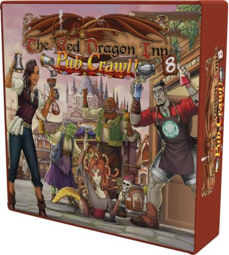The Red Dragon Inn 8: Pub Crawl! - Strategy Card Game - 2-5 Players, Ages 13+, 30-75 Minutes - Standalone Expansion - Compatible with All Other Expansions