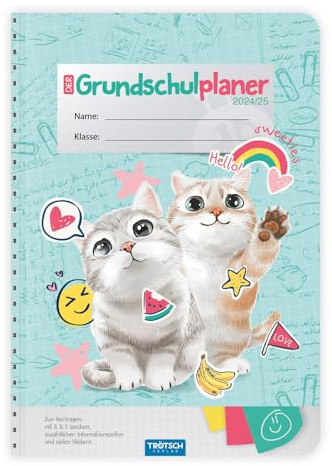 Trötsch Grundschulplaner So Sweet 24/25: Planer Schülerkalender Hausaufgabenheft Timer für die Grundschule