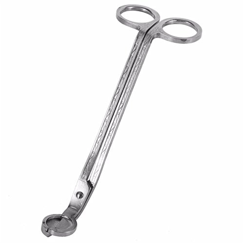 Valink Kerzendocht-Schere, 17,5 cm, aus Edelstahl, Silber, 17,8 cm (7 Zoll)