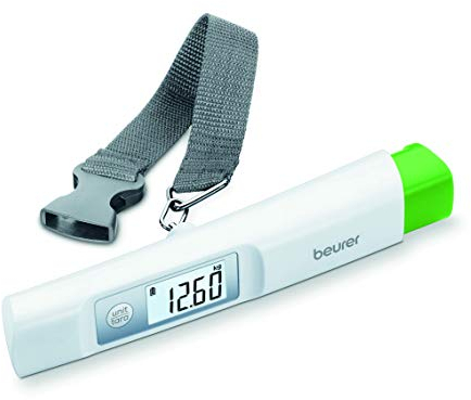 Beurer LS 20 eco Kofferwaage - batterielose, kleine und handliche Gepäckwaage, ideal für Flugreisen, umweltfreundlich und sparsam
