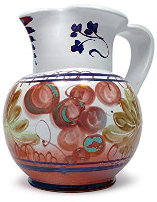 Ceramiche Lega - brocca Tradizionale in Ceramica di faenza con Disegno Floreale - Leg_Bro_002