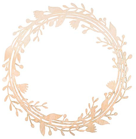Rayher Holz-Kranz, Rankenkranz, 31 cm ø, zum Hängen, Holz, FSC zertifiziert, natur, Holz-Dekoration Hochzeit, Holzkranz zum Basteln und Bemalen, 62936505