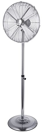 Cfg 90701 Ventilatore Cromo 45 da Terra Piantana in Metallo