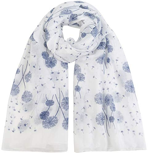 Maskros kändis designer halsduk dam halsduk sjal wrap damer lång halsduk, Elfenben, 85 x 180 Cms