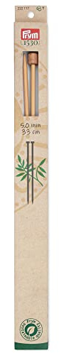 Prym 222117 Jackenstricknadeln Prym 1530, 33 cm, 5 mm, Holzfarben