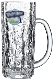 PIAOLING Boccale di Birra Classico Birra di Vetro di Cristallo Stein, Tazza da Birra Tradizionale, Tazze di Birra con Maniglie, Bicchieri di Birra con congelabili, Tazza di Birra Bicchieri da Birra