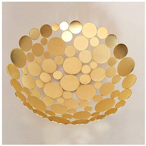 Fruit Basket Fruit Bowl for Kitchen Storage Basket Nordic Round Wrought Iron Plate Living Room Storage Basket Fruit Bowl Round Storage Basket (Color : B)