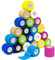 JCLIFE - Set da 24 Rotoli di Benda Elastica Coesiva, 5 cm x 4.5 m, Colori Vari, Alta Elasticità.Bendaggio Elastico per Dita, Polso o Caviglia in Caso di Distorsioni.