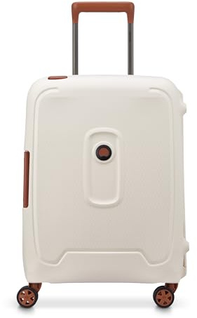 DELSEY Paris - MONCEY - Valise Cabine Rigide Matière Recyclée et Recyclable - 55x35x25 cm - 38 litres - S - Angora