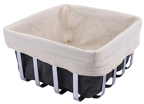 OUNONA Stainless Steel Bread Basket Storage Basket for Kitchen Hamper Stylish Tableware Organizer for Fruit Storage Containers for Home Use