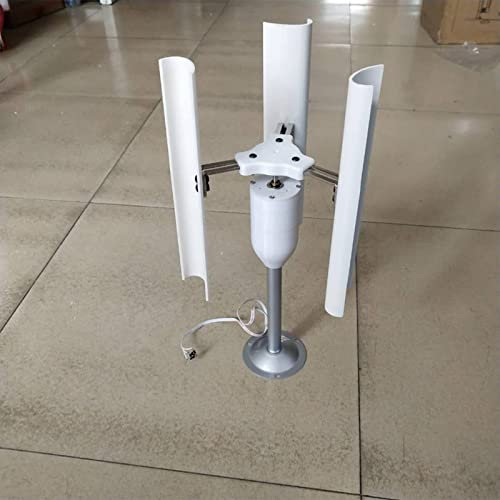 ZIYUER Aerogenerador de Eje Vertical Modelo trifásico Generador de imanes permanentes Piezas de generador de Bricolaje Blanco,Blanco,42 * 22cm