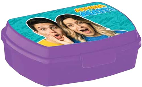 NINNA e MATTI Portamerenda Lunch Box per Scuola o Picnic, 17 x 12 x 6,5 cm