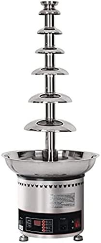 SmPinnaA Fontana di Cioccolato Commerciale, Cascata di Cioccolato di Grande capacità A 7 Livelli, Crogiolo di Salsa Regolabile da 30-150 ℃ per Attrezzature per Buffet di Nozze per Feste