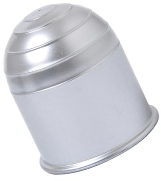 NIYANGLE Universal 2-inch Tow Ball Cover Protector for Trailers and Trucks Silver Sturdy Hitch Ball Cap Weather-resistant Towing Accessory