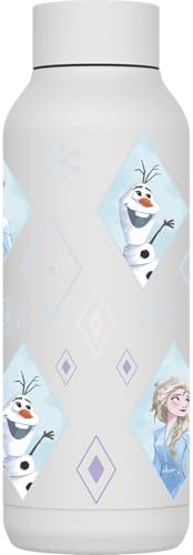 QUOKKA SOLID X DISNEY | BOTELLA TÉRMICA DE ACERO INOXIDABLE DOBLE PARED | FROZEN DIAMOND