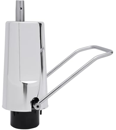 TkkMivcOC Friseurstuhl Hydraulikpumpe, Hydraulische Pumpe mit 4 Schrauben, M8 Gewinde, Max. 440 Pfund, Höhenverstellbar 11cm, für Bars Barber Beauty Salon, Silber