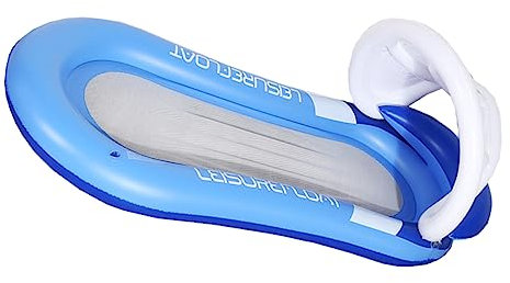 TOYANDONA Aufblasbares Schwebebett Wasserhängematte Mit Abnehmbarem Sonnensegel Liege Aus Nylonnetz Und PVC Schwimmendes Bett Für See Strand Oder Schwimmbad Faltbar Und Kompakt
