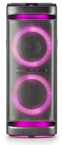 Enceinte Active Sonorisation WILDSPACE2-2000W, Bluetooth, USB/AUX, Lumière LED, TWS, 1 SUB 10 + 1 woofer 6,5 + 1 Tweeter