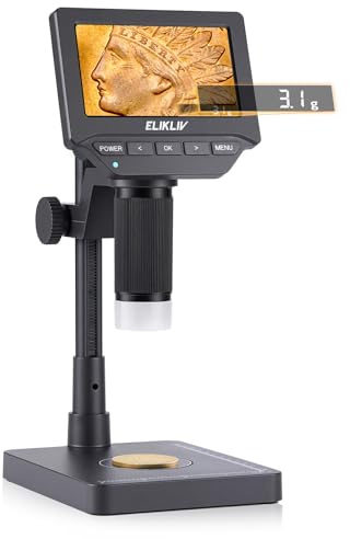 Elikliv EDM4C Digitales LCD-Mikroskop, 10,9 cm