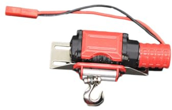 Cabilock Treuil pour Voiture Rc Crawler Rouge Noir Accessoire Simulé Installation Arrière Bruit