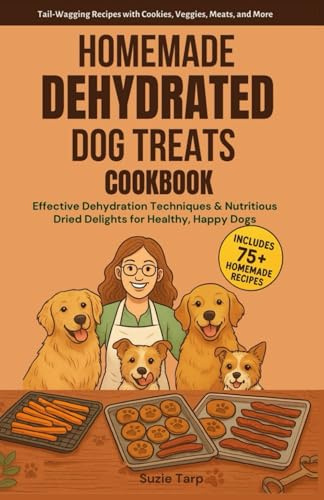 Homemade Dehydrated Dog Treats Cookbook: Effective Dehydration Techniques & Nutritious Dried Delights for Healthy, Happy Dogs Tail-Wagging Recipes with Cookies, Veggies, Meats, and More
