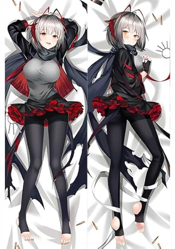 RuiHao Anime Kissenbezug Manga Kissenhülle Für Arknights,Anime Pillowcase Digitaler Doppelseitiger Druck Kissenbezug,Seitenschläferkissen Bezug,Bedding Umarmungskissen Bezu,Shortplush-50x160CM